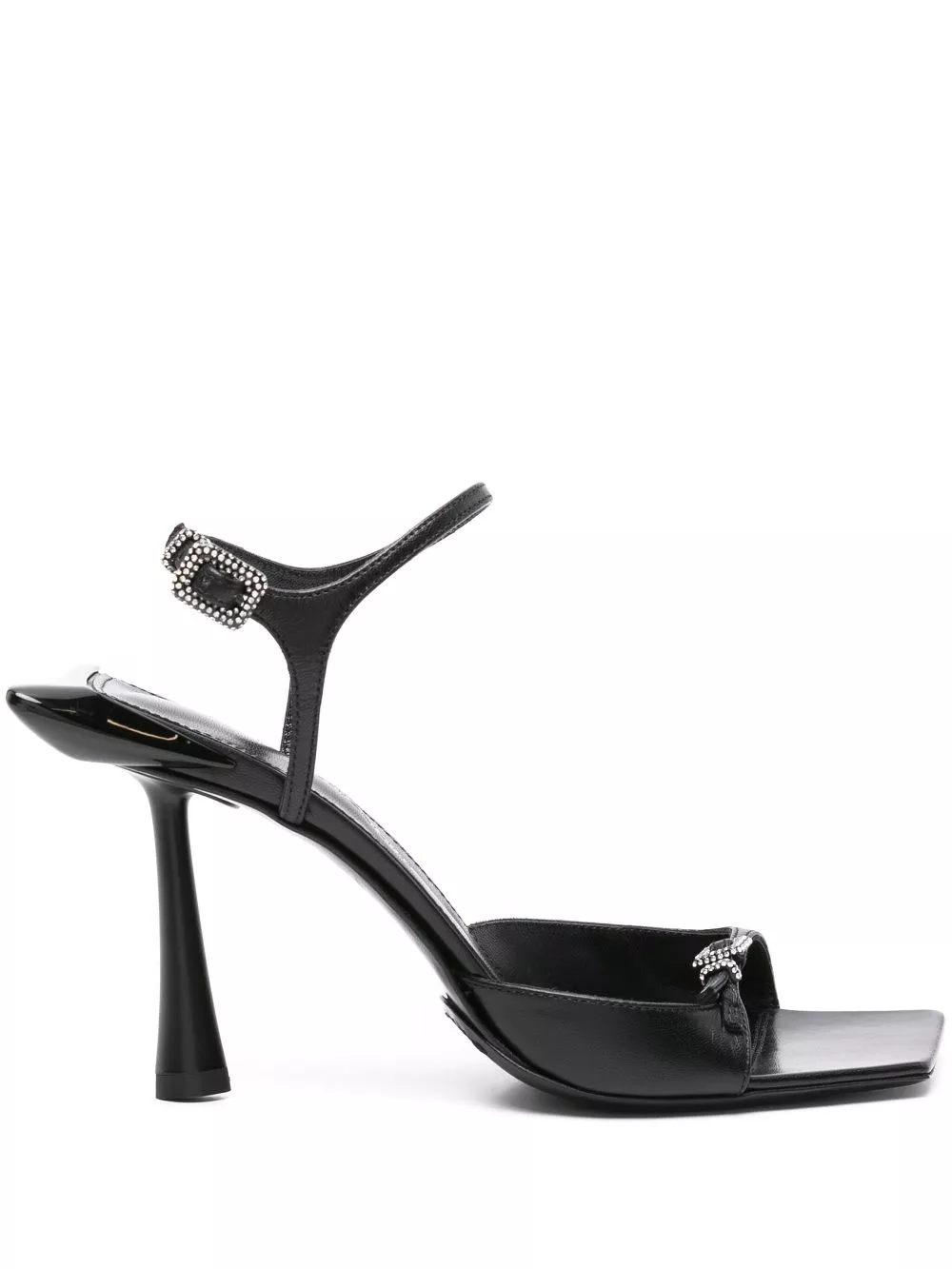 Affordable Benedetta Bruzziches 90mm crystal-buckle leather sandals Women 0124