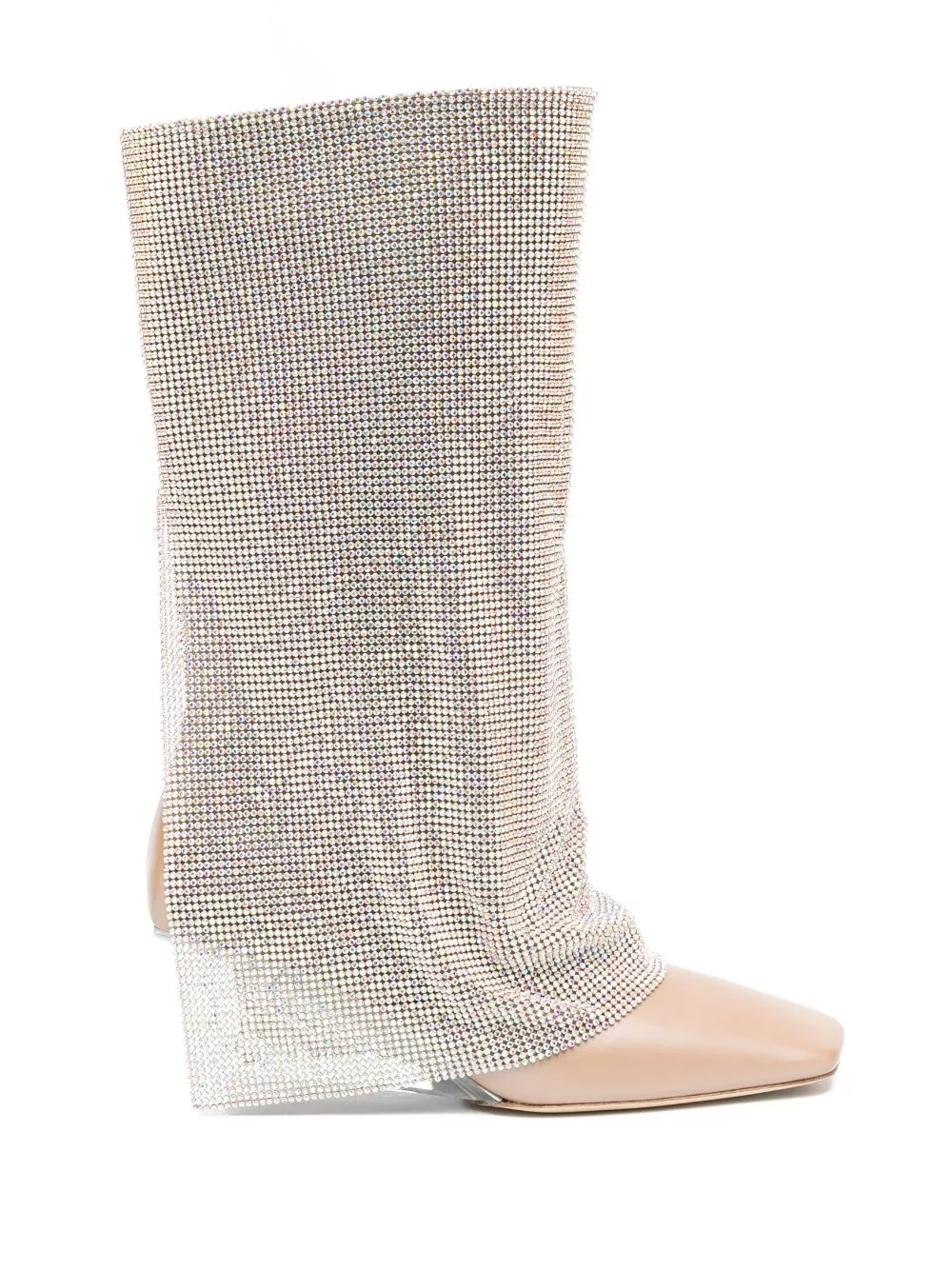 Benedetta Bruzziches Virginia 95mm crystal-drape boots Women 0118