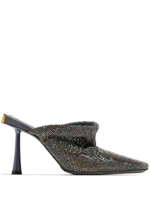 Benedetta Bruzziches Goliarda 95mm rhinestone-embellished mules Women 0123