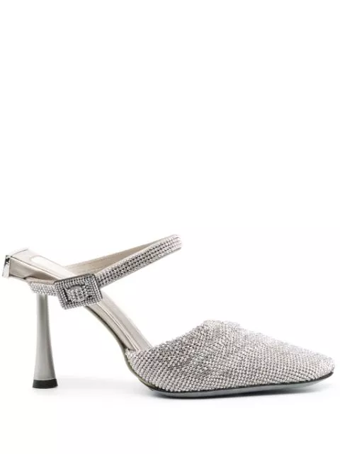 Cheap Benedetta Bruzziches Elena 100mm crystal-embellished mules Women 0130