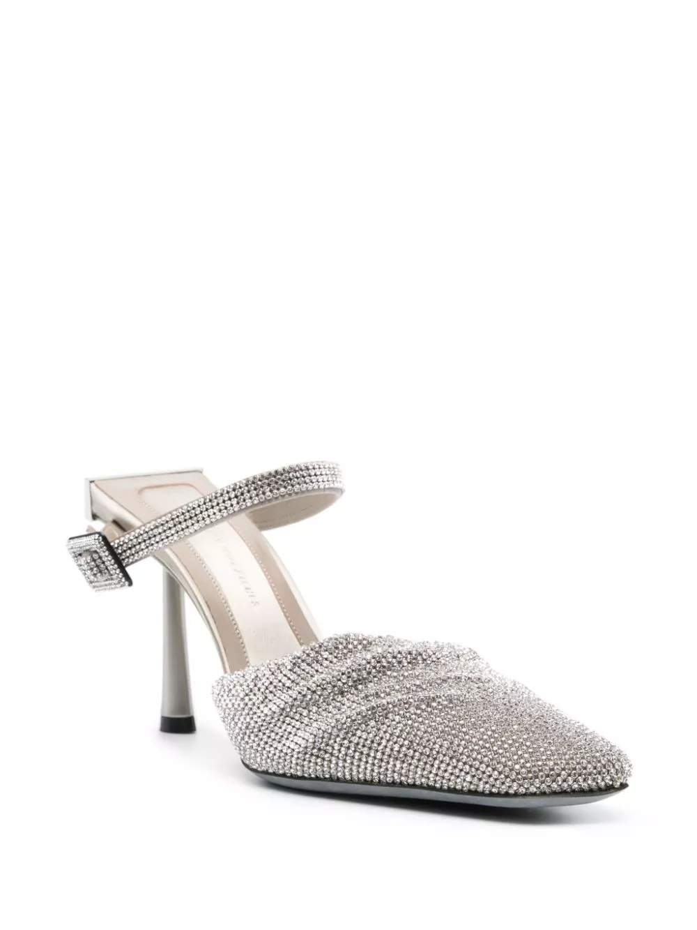 Affordable Benedetta Bruzziches Elena 100mm crystal-embellished mules Women 0204